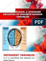 Mean, Variance, & Standard Deviation of Discrete Random Variables