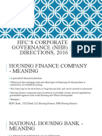 HFC's Corporate Governance (NHB) Directions