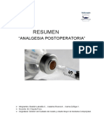 Analgesia Postoperatoria