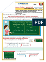 Propósito Criterios de Evaluación: Conocemos El Número Que Continúa