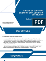 Impact of Cultural Diversity On A Learning Community