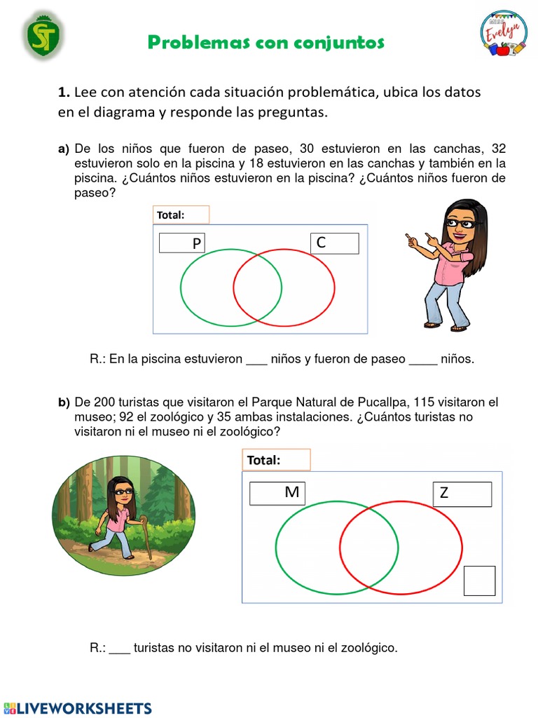 Problemas de Conjuntos para Niños | PDF