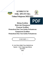 Kurikulum SMK Dwi Putra Tahun Pelajaran 2022/2023