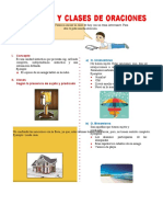 Concepto y Clases de Oraciones para Sexto Grado de Primaria