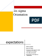 Six Sigma Orientation