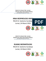 Irna Respirologi Anak: RSUD Dr. Soetomo Surabaya Jumat, 24 Maret 2024