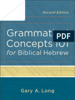 Grammatical Concepts 101 For Biblical Hebrew