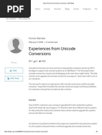 Experiences From Unicode Conversions - SAP Blogs