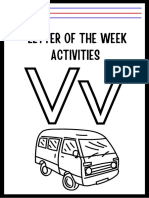 Letter of The Week Activities