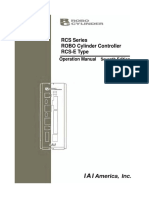 RCS Series ROBO Cylinder Controller RCS-E Type: Operation Manual