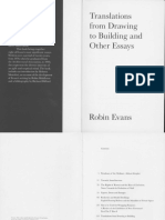 Robin Evans Translations From Drawing To Building and Other Essays