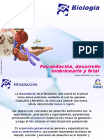 Biología: Fecundación, Desarrollo Embrionario y Fetal