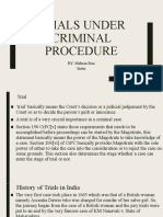 Trials Under CRIMINAL PROCEDURE