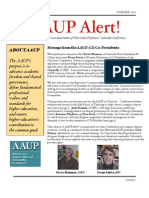 AAUP Alert!: Message From The AAUP-CO Co-Presidents