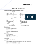 Statika 1 Balok Terjepit Sebelah