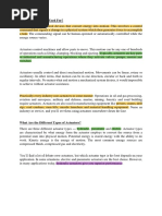 Actuators Notes