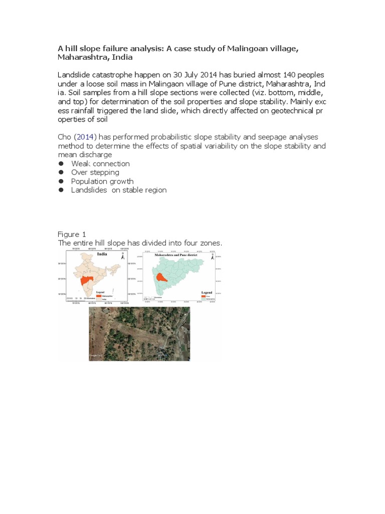 Malingoan Village Landslide Analysis | PDF