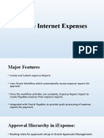 Oracle Internet Expenses