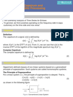 Homomorphic Processing of Speech Signals Using Cepstrum Analysis