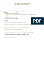 Past Perfect Continuous Tense