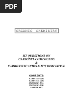 Iit Questions On Carbonyl Compounds & Carboxylic Acid and Its Derivative