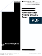 Ansi-Aws A5.32-97 - Specification For Welding Shielding Gases