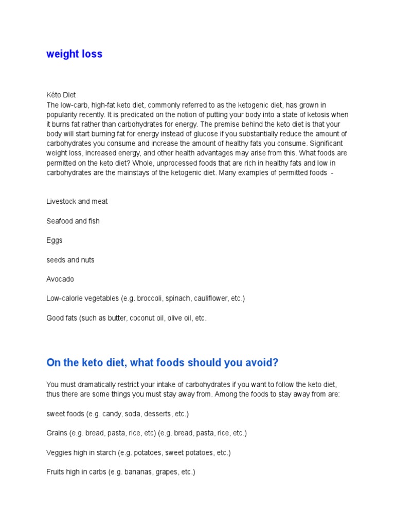 Weight Loss | PDF | Low Carbohydrate Diet | Dieting