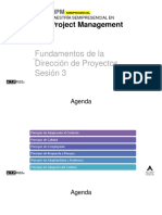 Fundamentos de La Dirección de Proyectos - Sesión 3