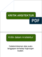 Kritik Arsitektur (Pendahuluan)