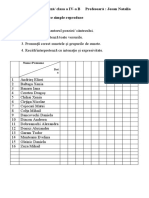 Disciplina: Limba Engleză/ Clasa A IV-a B Profesoară: Josan Natalia P8. Poezii/ Cântece Simple Reproduse