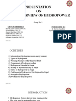 Brief Overview of Hydro-Electric Power Plant