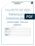 Portafolio de Evidencias Etapa 2: Semestre Enero - Junio 2023 Presencial