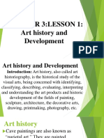 Chapter 3:lesson 1: Art History and Development