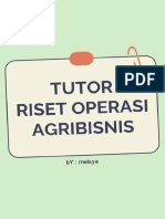 Tutorial Riset Operasional Agribisnis