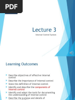 Lecture 3 Internal Control