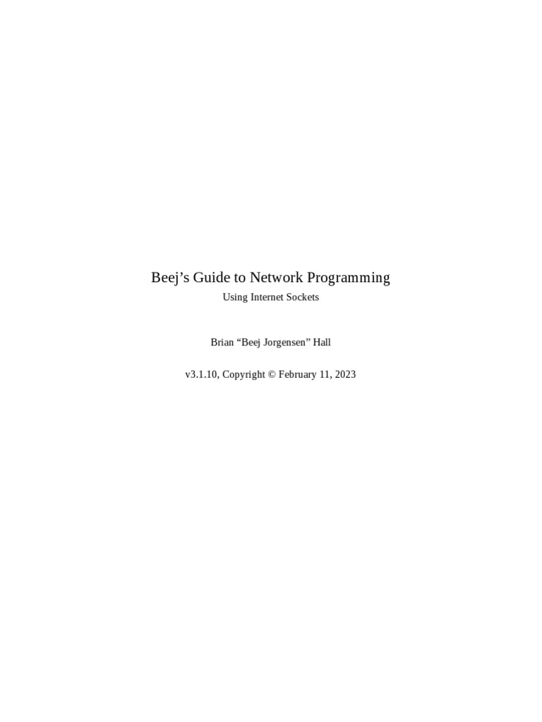Beejs guide pdf internet protocol suite transmission control protocol