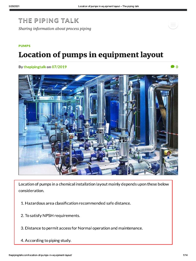 Pump Locations | PDF