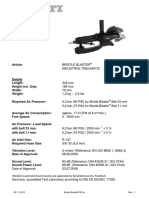 Technical Data Bristle Blaster Pneumatic