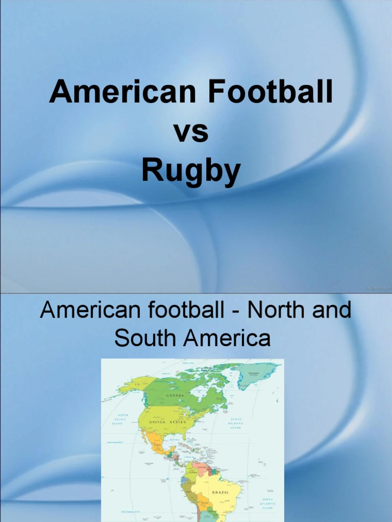 American Football Vs Rugby PDF