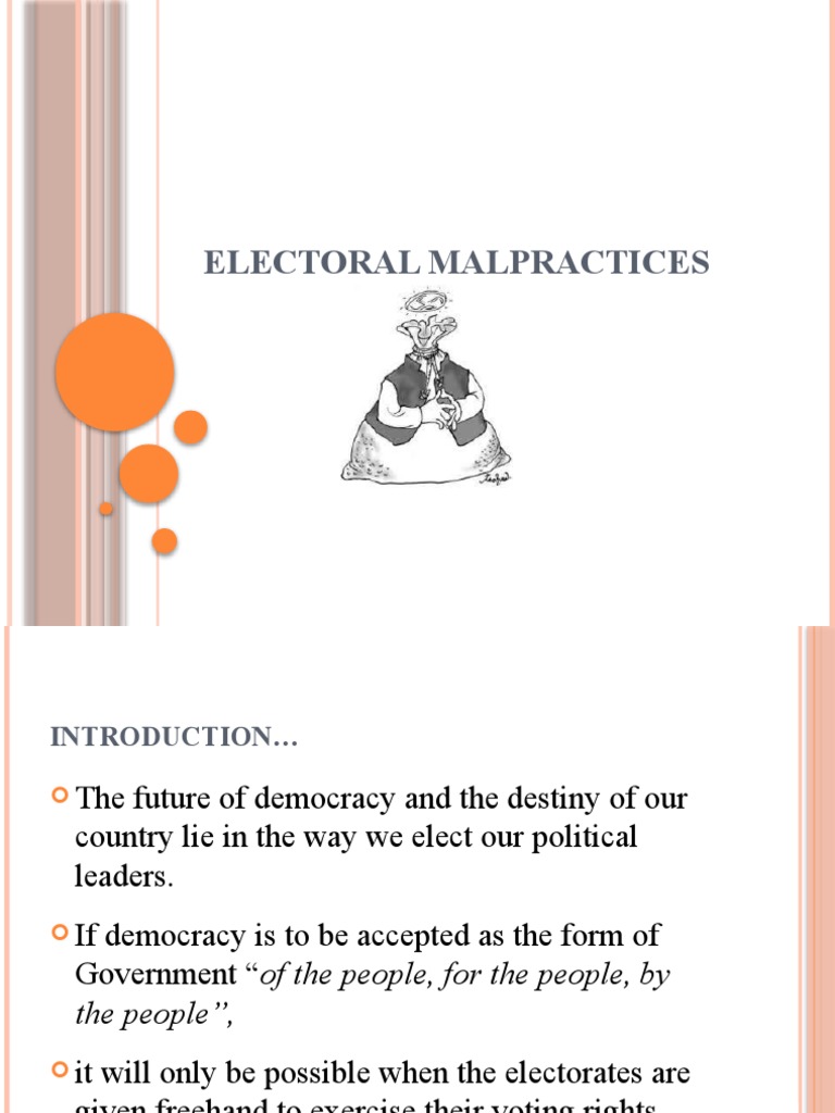 Electoral Malpractices PDF