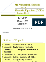 Se301: Numerical Methods: Ordinary Differential Equations (Odes)