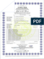 Lampiran Ketetapan Halal: The A Ita Chment of Halal Decree