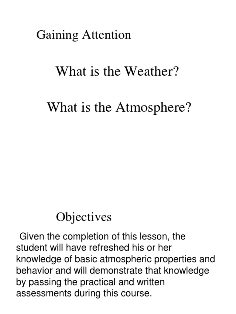Basics of Weather and Atmosphere | PDF | Atmosphere Of Earth | Humidity
