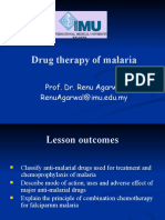 Drug therapy of malaria