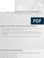 Study Unit 3 - Integer Linear Programming - ILP