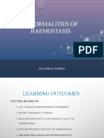 Abnormalities of Haemostasis-Updated