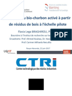 Production Du Bio-Charbon Activé À Partir de Résidus de Bois À L'échelle Pilote