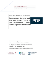 Interspecies Communication: Animal-Human Encounters and The Potential of Dialogue Across Species Boundaries