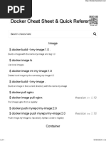 Docker Cheat Sheet & Quick Reference: Image