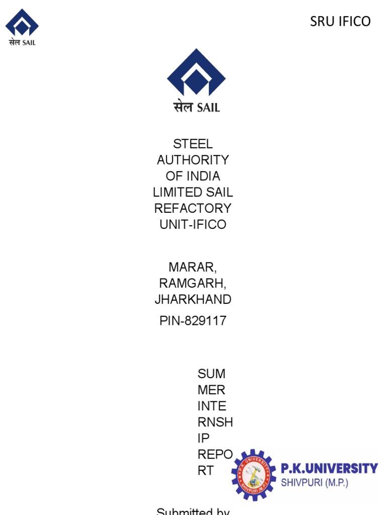 Sru Ifico Steel Authority of India Limited Sail Refactory UnitIfico